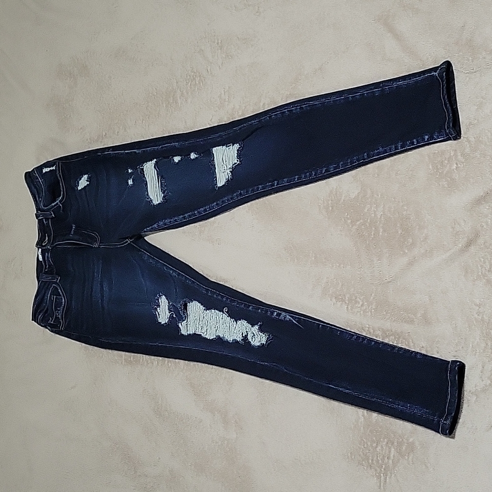 Womens Kancan Jeans, ultra high rise, ankle skinny, sz 28